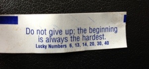 Fortune Cookie – Don’t Give Up