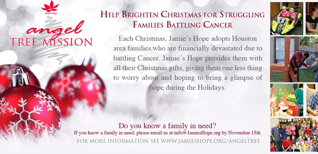 Angel Tree Mission Family in Need Registration Deadline
