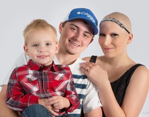 19-yr-old, Madison, mother of a 2-yr-old son, puts up her fists and takes cancer head on!