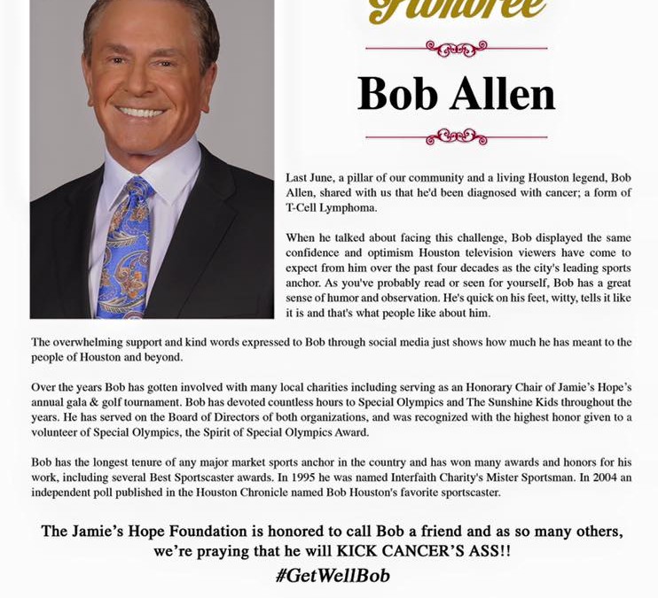 Some great news on Bob Allen!
